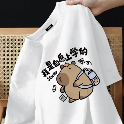 夏季马卡龙色系儿童T恤新款宽松纯棉男女童短袖休闲舒适运动上衣