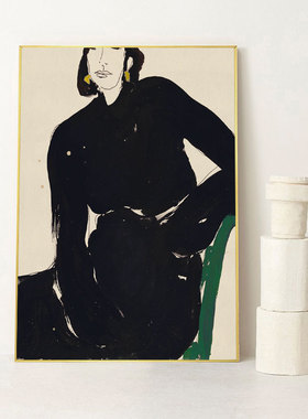 耐看才是真好看小众居家人物画个性衣帽间R装饰画工作室挂画