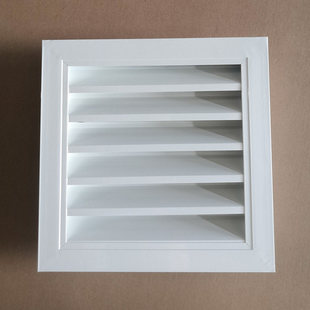 定做铝合金防雨百叶窗  室外电力箱变基础单层外墙通风口厕所透气