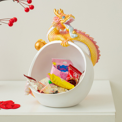 生肖钱龙家居收纳摆件可爱大号入户桌面装饰品玄关钥匙收纳盒礼物