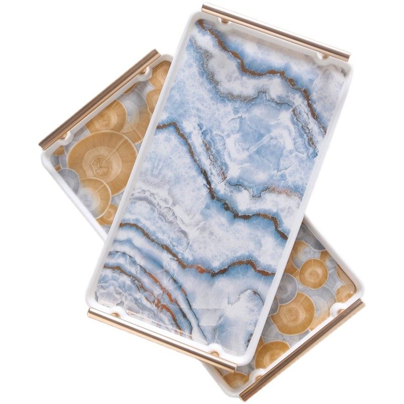 轻奢托盘长方形陶瓷家用钥t匙首饰摆件ins风放茶杯杯子水杯茶盘,餐饮具,盘,淘宝优惠券,粉丝福利购,淘宝优惠卷