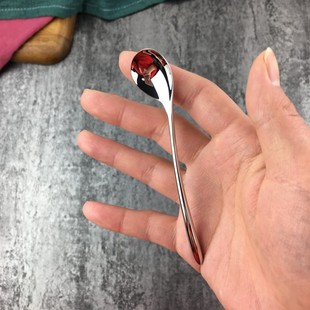 精致特小号304不锈钢咖啡勺子创意短I柄茶匙迷你调羹调料勺搅拌勺