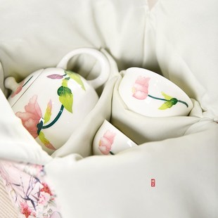 旅行茶具一壶两h杯二杯小茶壶泡茶壶女士精致茶具一人用便捷式家