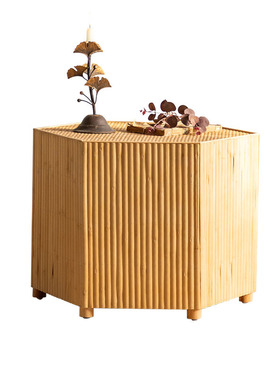 田园做旧实木收纳边角几 v客厅沙发卧室床头茶几侘寂风民宿小方桌