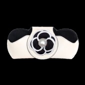 车载眼镜夹汽车用遮阳板收纳车内气质小花墨镜Q盒车上挂眼镜放置