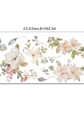 《万物皆可贴》法式复古木兰花旧柜子翻新贴灯具家具DIZY改造墙贴