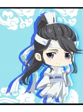 魔道祖师Q版diy数字油画手工制作儿童手绘涂鸦礼Y物填色装饰画