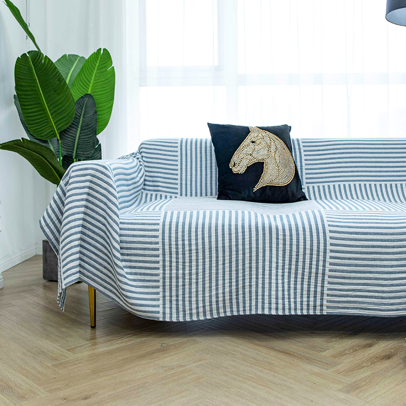 【100%全棉】 n日式纯棉沙发套罩巾全棉全包盖布沙发垫盖毯空调毯