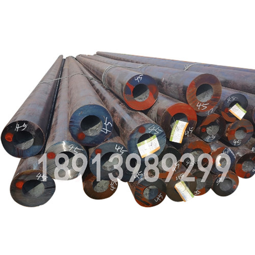 厂家直销45号碳钢无缝钢管圆空心高E硬度厚壁管零切机械加工无缝