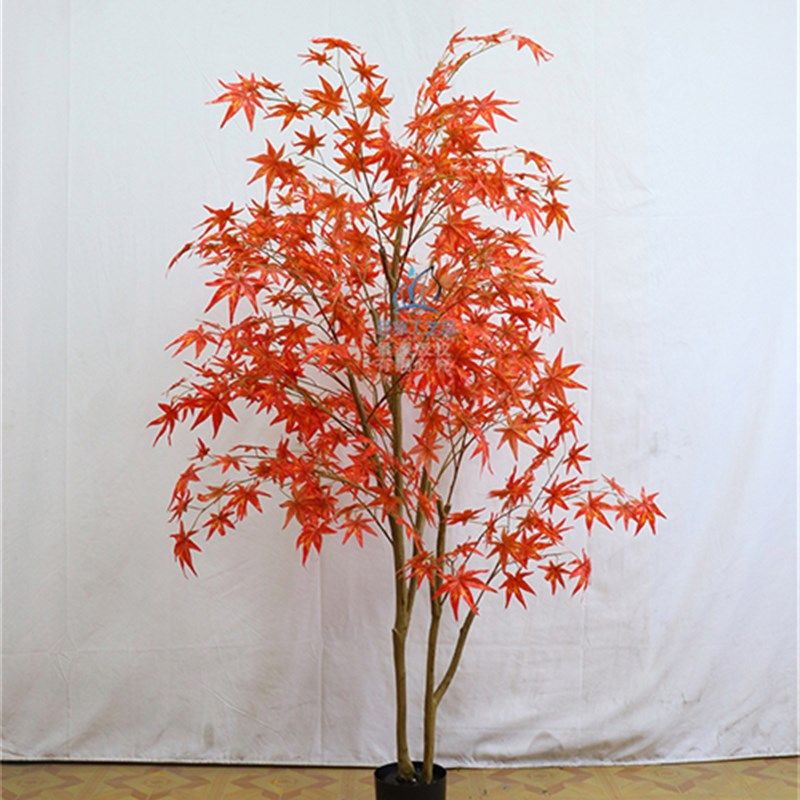 仿真红枫树大型落地盆栽酒店x商场橱窗柜仿生绿植室内外造景装饰,家居饰品,仿真植物盆景,淘宝优惠券,粉丝福利购,淘宝优惠卷