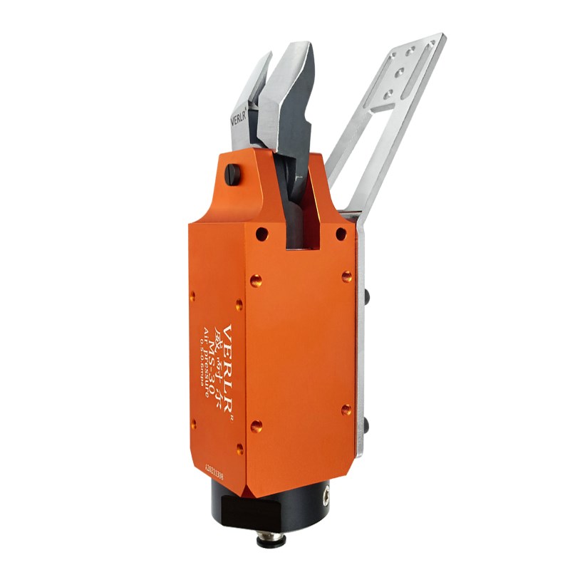 斜臂机械手气动剪刀配q支架机械手料把剪刀配固定板自动化水口气