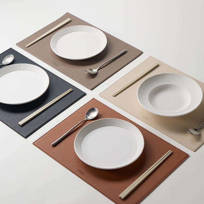 米立风物皮革餐垫高级感轻奢防烫垫子西餐垫餐桌装饰隔热垫餐盘垫,餐饮具,餐垫,淘宝优惠券,粉丝福利购,淘宝优惠卷