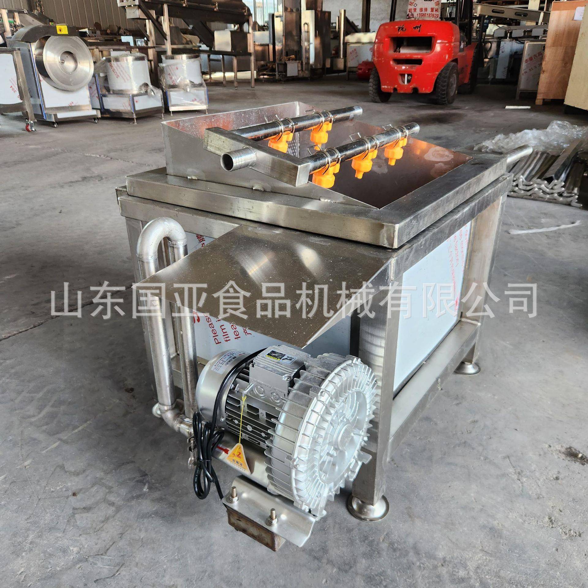 小型手动翻框气泡清洗机土豆地瓜果蔬清洗机气泡喷淋清洗设备