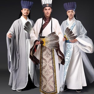 新款古装汉服三国谋士服古代影视孔明服诸葛亮谋臣宰相演出服定制