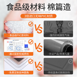 防油桌垫透明餐桌布PVC防水免洗防烫塑料软玻璃茶几垫桌面水晶板