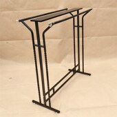 店货架童装 双排中岛架女装 店衣架展示架落地式 复古卖衣服架子服装