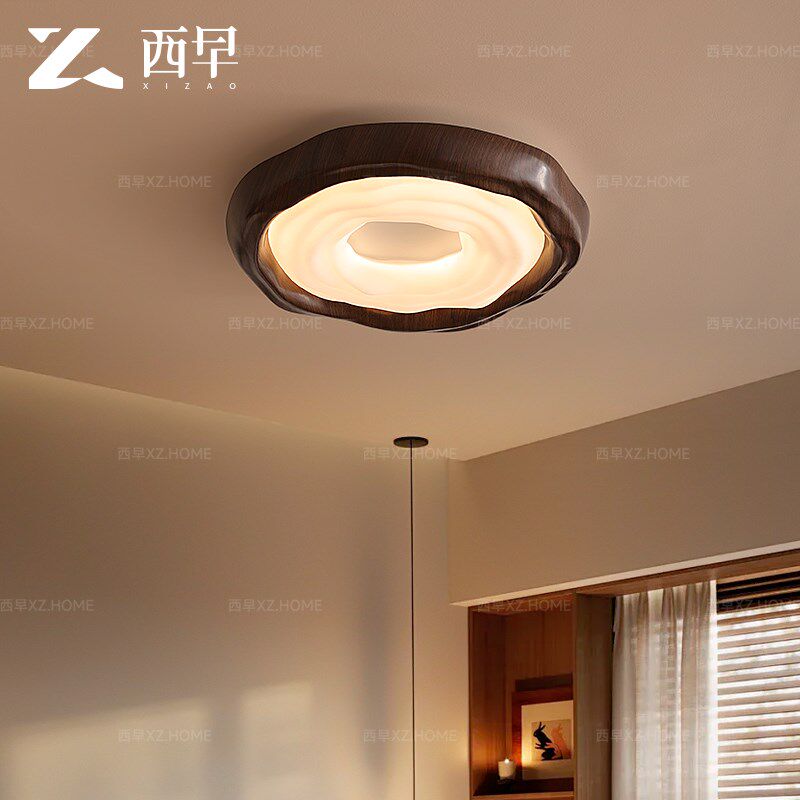 曲奇中古卧室护眼吸顶灯复古书房浪漫高级感全光谱2025新款LED灯