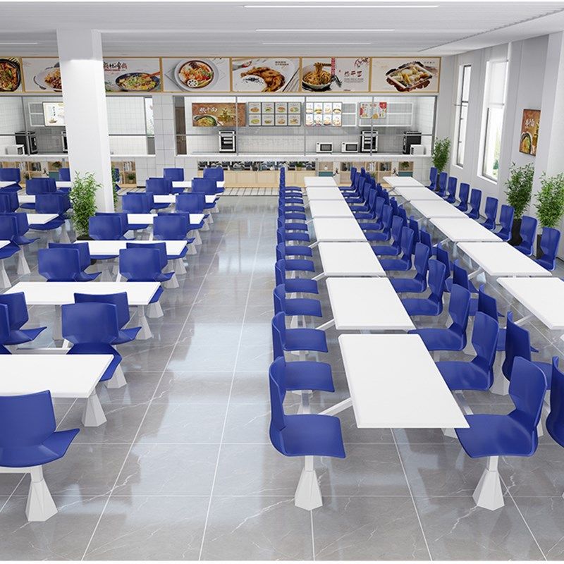 学校工厂食堂餐桌单位餐厅员工饭堂连体不锈钢快餐小吃店桌椅组合,住宅家具,板木餐桌,淘宝优惠券,粉丝福利购,淘宝优惠卷