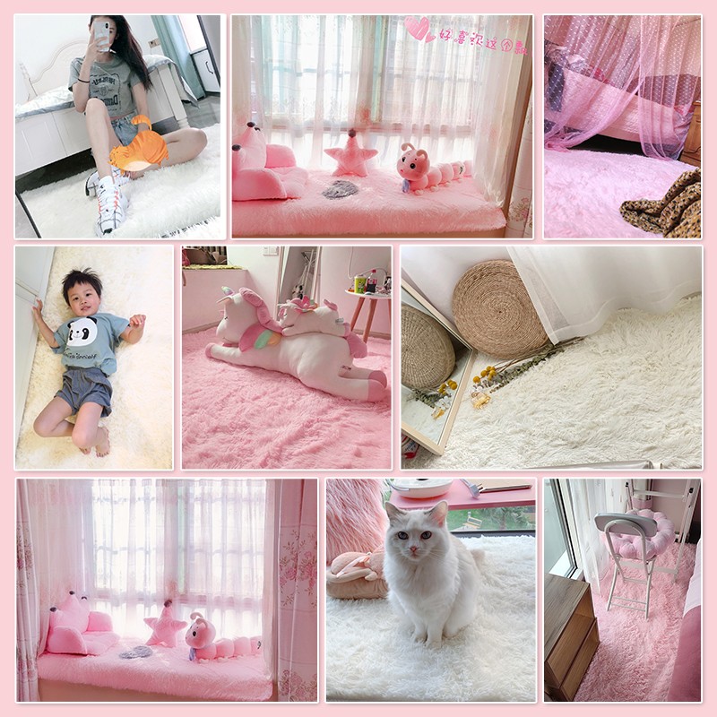定做卧室飘窗垫窗台垫四季通用公主房间落地镜床边阳台毛毯地垫