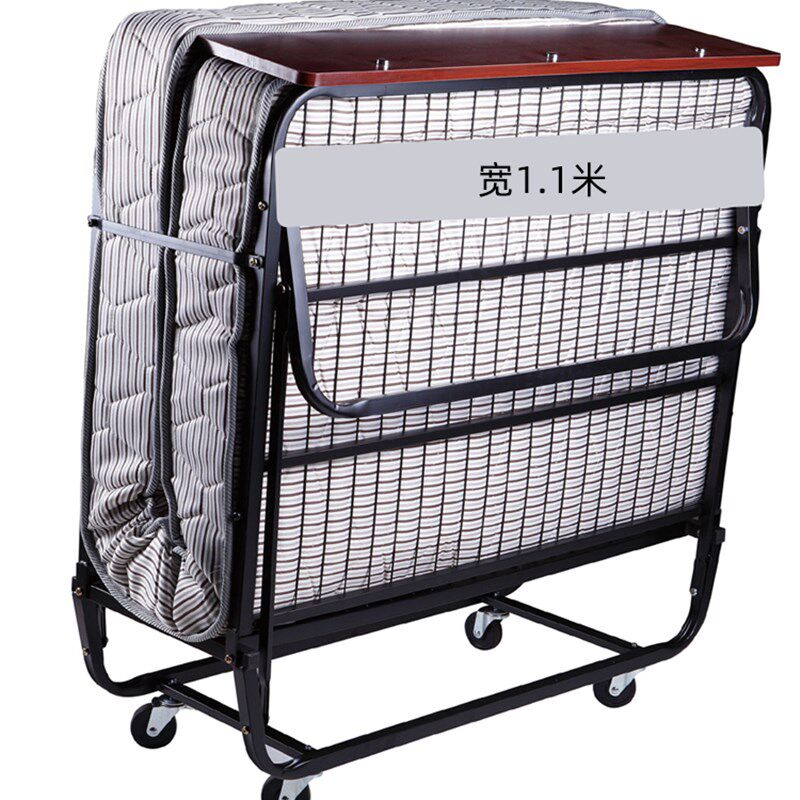 酒店加床折叠床 宾馆加床 可移动折叠床 带轮子 保姆床 1.1米宽