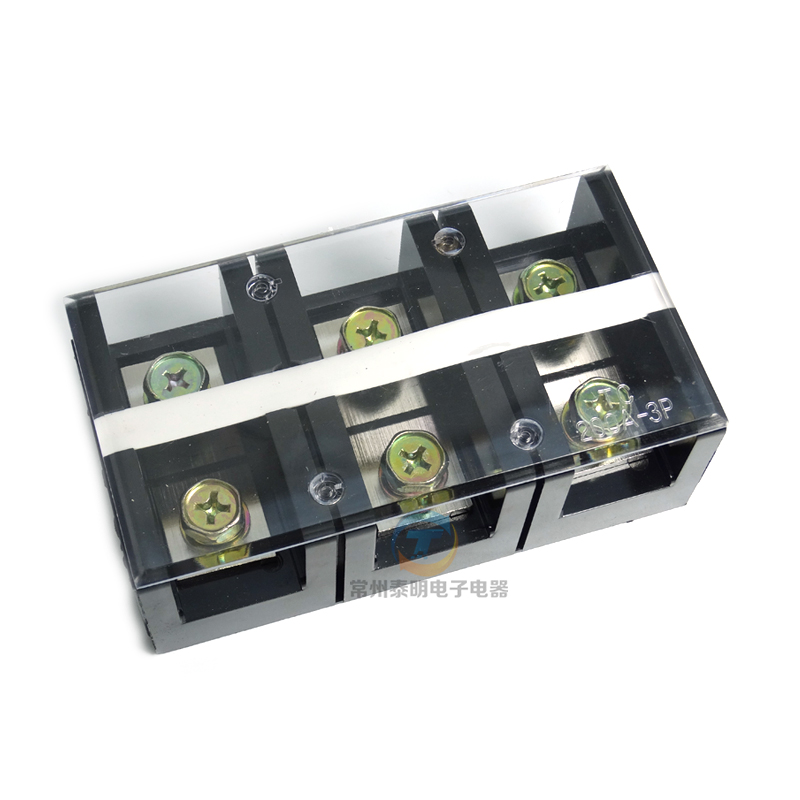 TC-2003固定式大电流功率接线端子排200A安铜3位孔P连接器分线