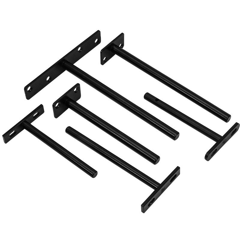 层板隐形支架配件固定T字型支架隐藏式层板托墙上置物书架层板托