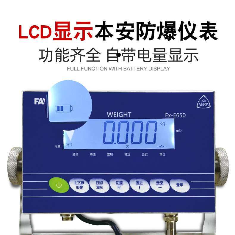 飞亚防爆秤30kg1g化工厂防爆电子秤6kg/0.5g防子称石油化工电子称