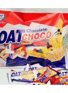 俄小喵OATCHOCO零食400g袋装 巧克力燕麦棒下午茶解馋小零食点心