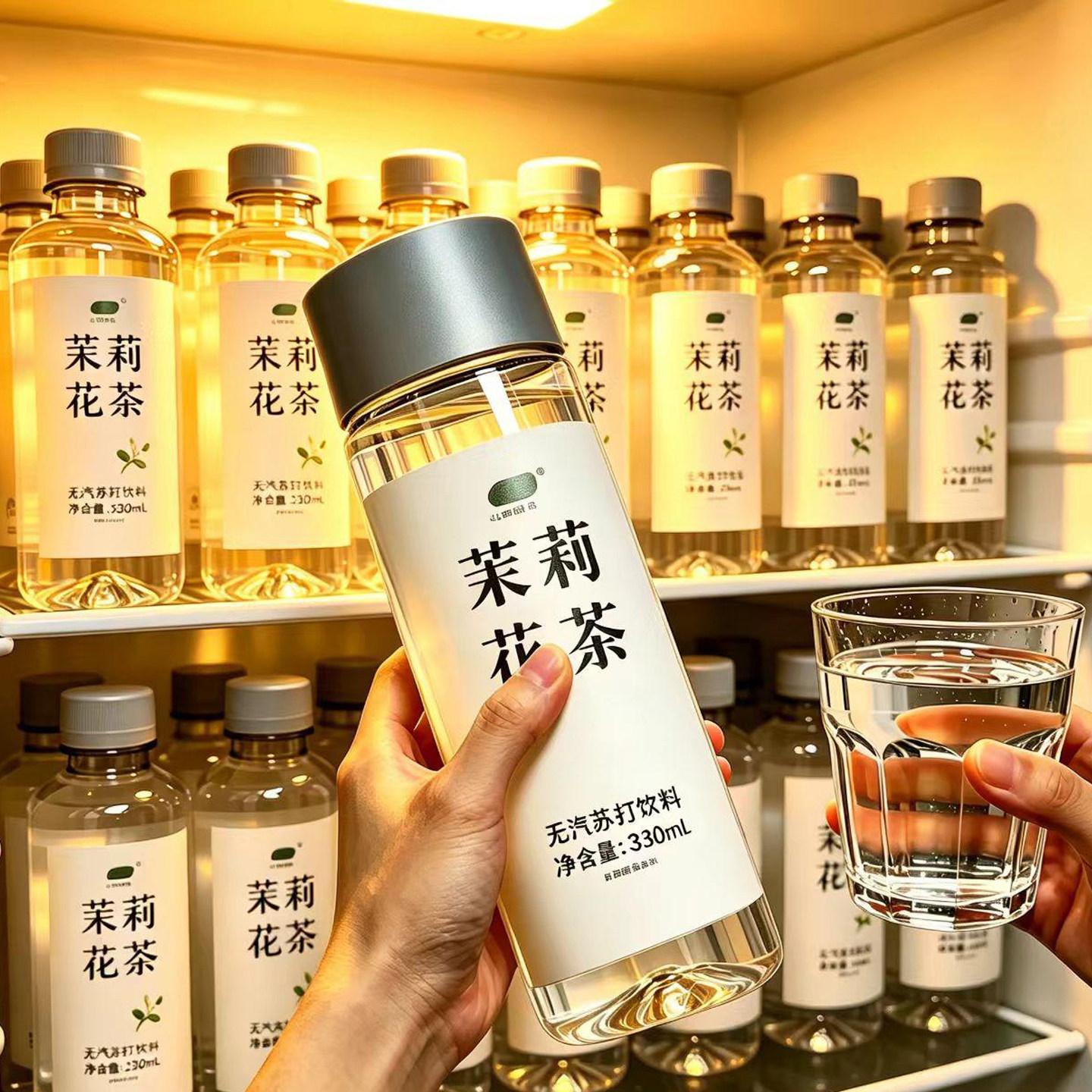 无糖茉莉花茶苏打水0脂0卡整箱