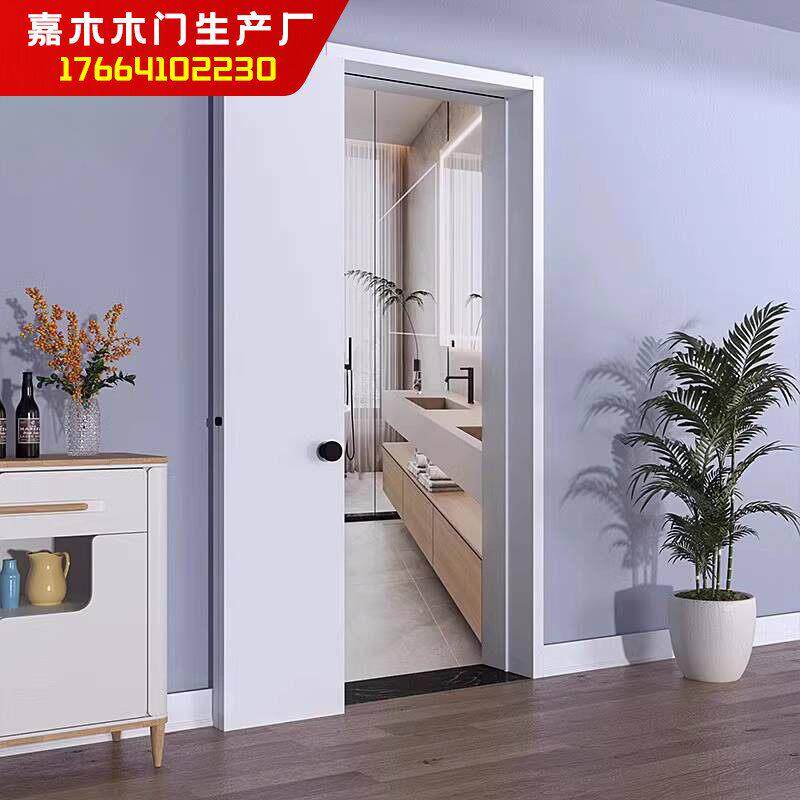 pd门折叠门卫生间厕所无轨道玻璃门平折移门平移推拉门三七折叠门