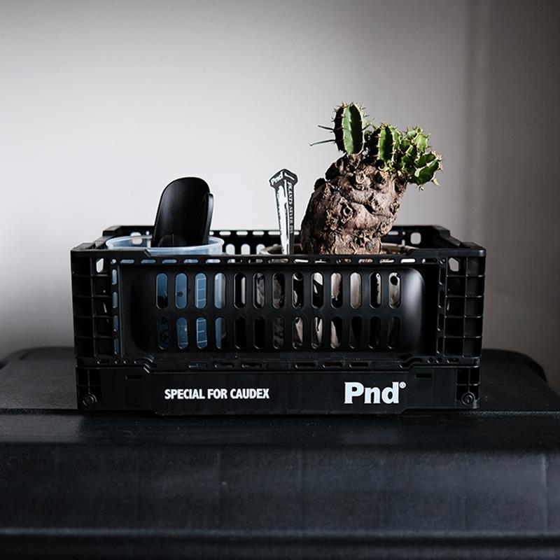 pnd黑色便携折叠筐堆叠整理省空间收纳箱户外露营黑色车载块根