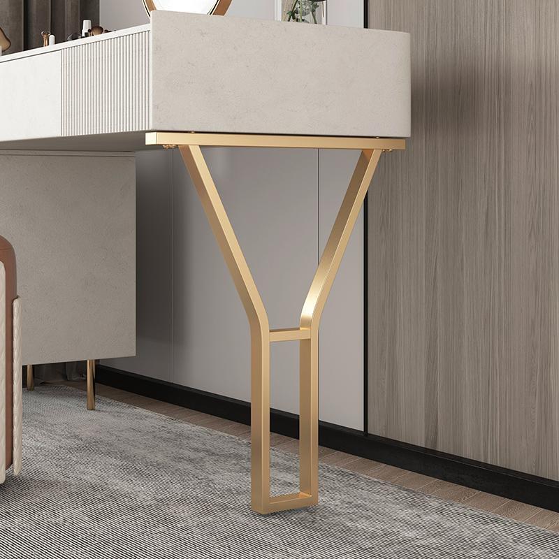 现货铁艺Y字型桌腿支架书桌梳妆台餐台脚橱柜支撑岛台吧台单边脚