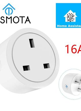 tasmota智能插座英规16A HA连接 MQTT 带电量统计100-240V