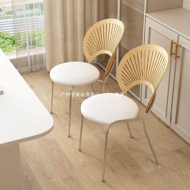 壳家用加厚061餐椅桌椅简约实木椅商用铁艺背靠椅轻奢感休闲贝椅,住宅家具,餐椅,淘宝优惠券,粉丝福利购,淘宝优惠卷