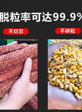 电动玉2脱粒机家用2v剥玉米米机器小0型打玉米机全自动苞米OXA机