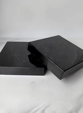 黑色TCC底大理花岗岩座C功D音响垫板放胆机器材减震石板炮垫