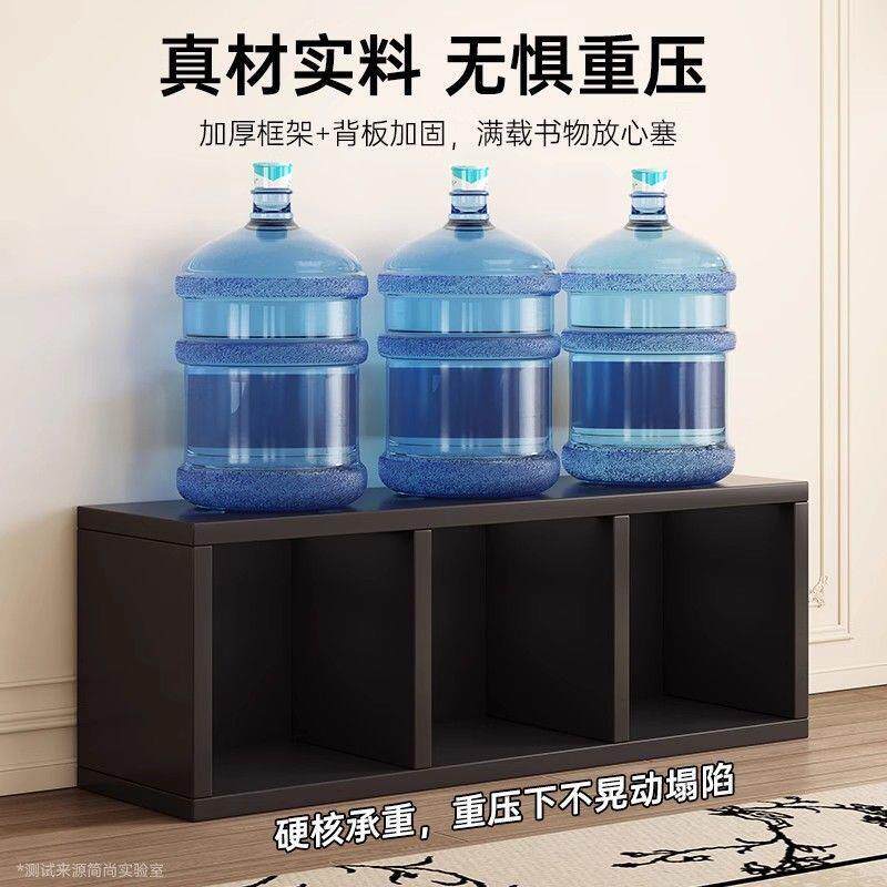复古风黑卡莱克格子柜收纳书柜约一体靠墙41置物简架电视柜收色纳
