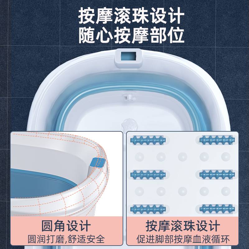泡澡桶大人可折叠浴缸全身成人洗澡大号加厚浴桶家用沐浴儿童