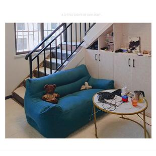 懒沙沙发120cm双人人卧室小沙发女户小型休闲阳台网红宿舍豆SAH袋