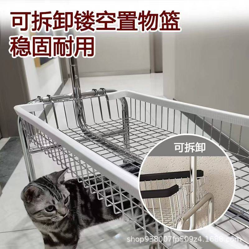 落地挂衣架网红服装店展示架家用客厅收纳架子卧室带篮衣帽架