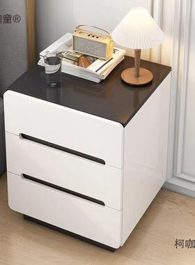 DWW家用床头室卧床头柜简物约现代小床边柜置架床边简型易收纳麦