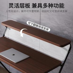可折叠书桌电脑桌卧室生家用学学习字小户型办公XGK床写边易简小