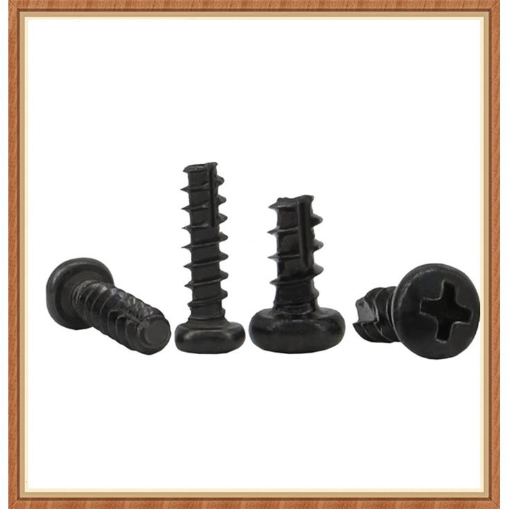 PT黑色十字槽圆头尾UIF自攻螺钉ST2ST.3割ST22.6S3盘头自攻螺T丝