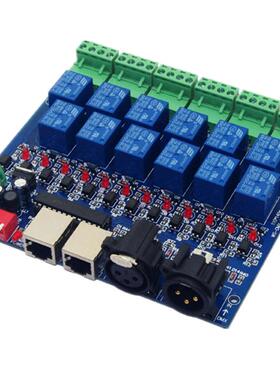 12路DMX继器开关12通道DM5X12继电器每10ADMX-路RELAY-电1UJB2CH