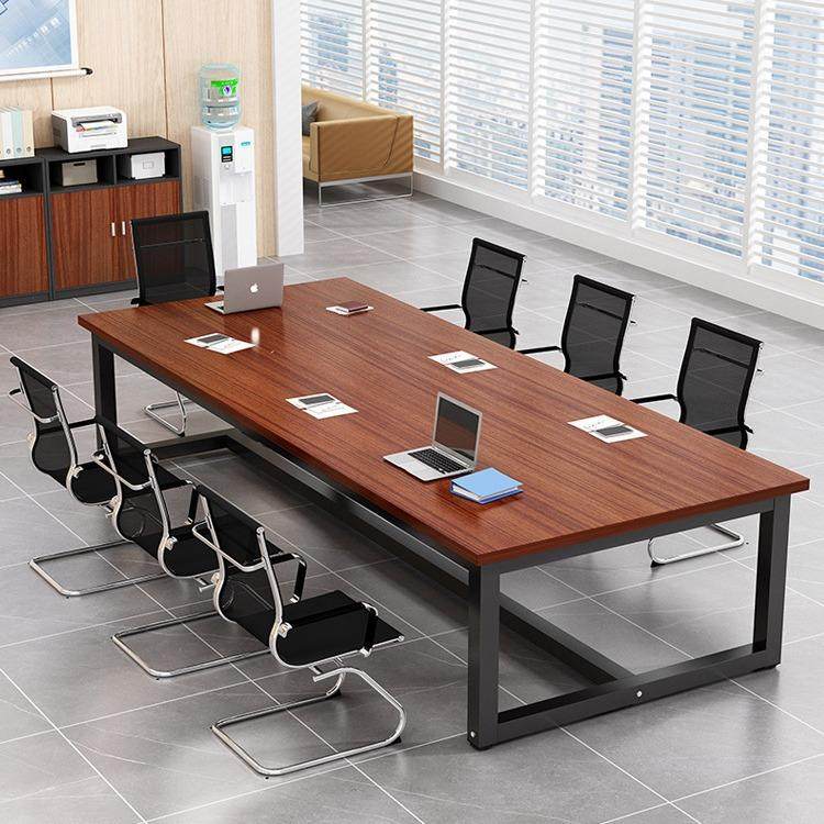 会室议桌桌长简约现代长RLV方形公办大桌子洽谈桌长条桌工作台办