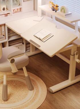 儿童学JTF桌可降写小字桌椅学生升家用户型简习易书桌可调节桌子