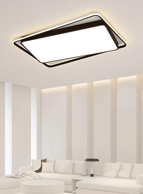 客厅吸灯顶简约现极简白色网红20气23235年新款家用大卧室套餐灯