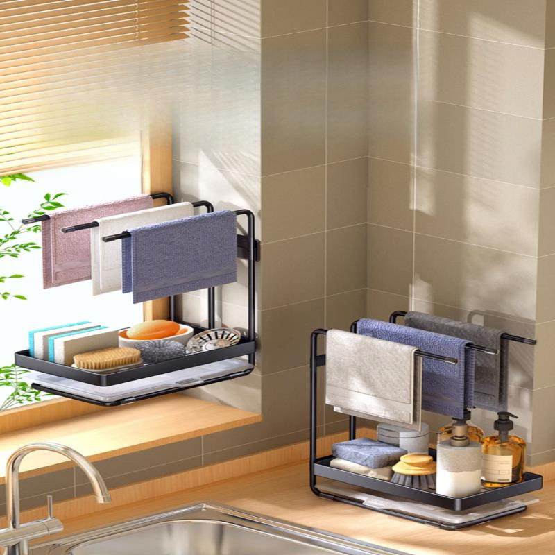 台面房多功能毛JVU巾架挂不洗碗布沥水篮锈抹钢厨收纳水槽置物架,鲜花速递/花卉仿真/绿植园艺,其它园艺用品,淘宝优惠券,粉丝福利购,淘宝优惠卷