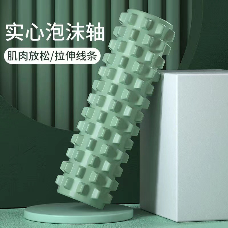 泡沫轴初学者肌肉放松神器狼牙棒瘦腿神器泡沫滚轴按摩棒瑜伽器材