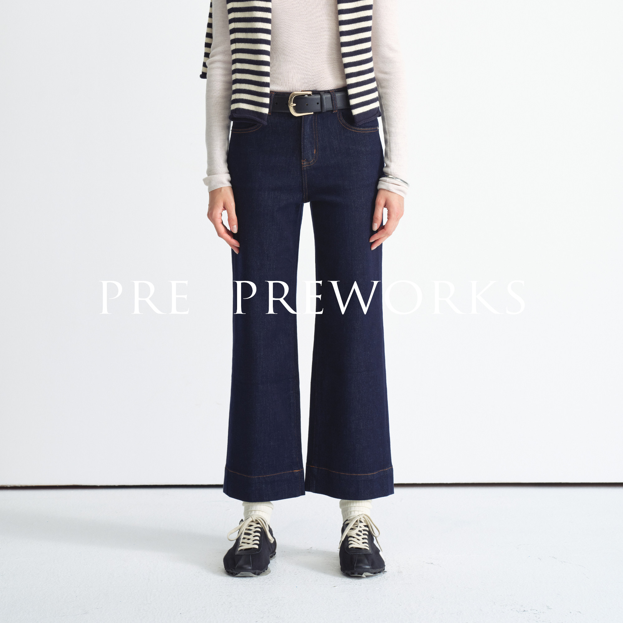PREPREWORKS丹宁原色直筒法棍裤